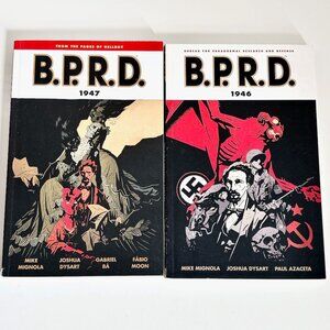 BPRD 1946 1947 COMIC BOOKS SET OF 2 BUREAU FOR PARANORMAL RESEARCH AND DEFENSE